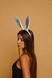 Bunny ears headband white