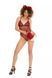 Bunny tail butt plug(without butt plug) deep red with white tip 10"