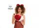 Bunny tail butt plug(without butt plug) deep red with white tip 10"