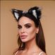 Меховые ушки кошки, Черные с белым OKOVA 30101268 фото 1
