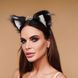 Меховые ушки кошки, Черные с белым OKOVA 30101268 фото 3
