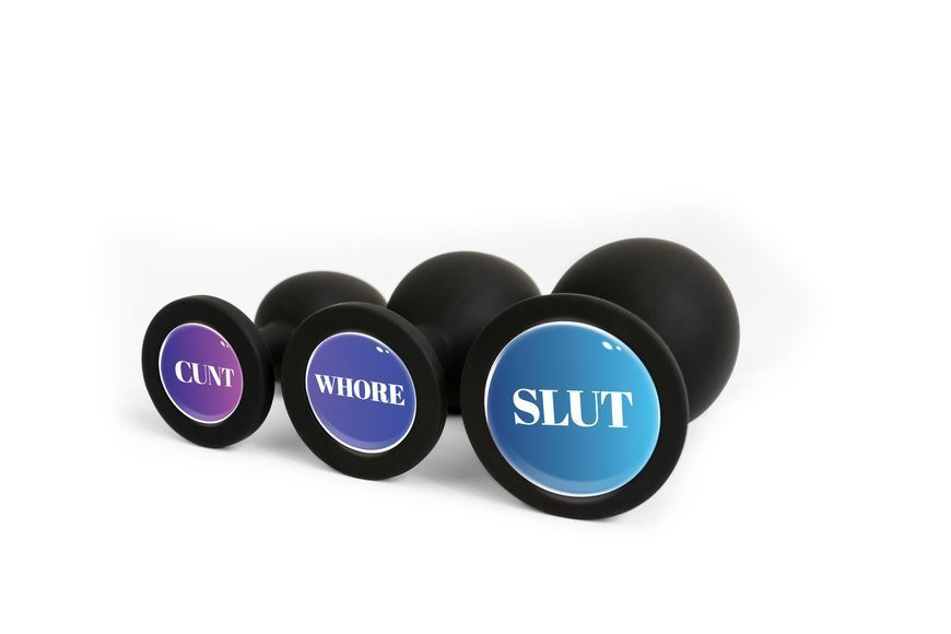 Butt plug custom Cunt Whore Slut 40304S1121 фото