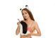 Dog tail butt plug black with white 12" 11908455 фото 3