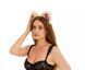 Cat ears peach with purple tip and purple ribbons 30102623 фото 2